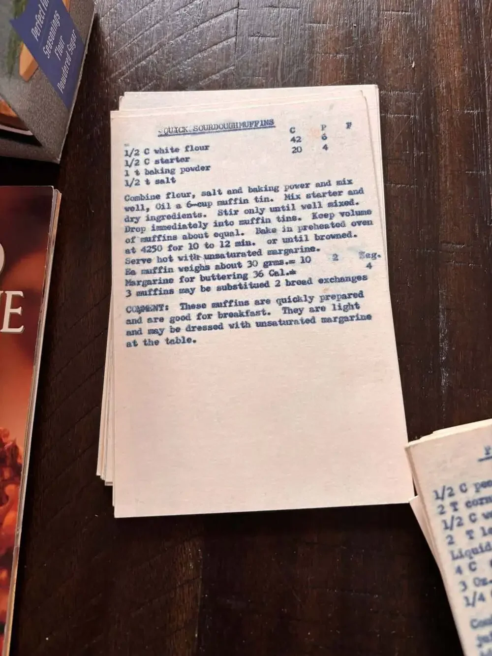 Vintage Kitchen Assortment: McCall's Recipe Card Set, Pillsbury Pasta Cookbook,